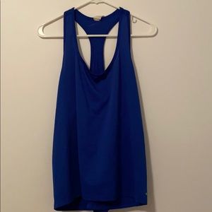 Blue racerback tank